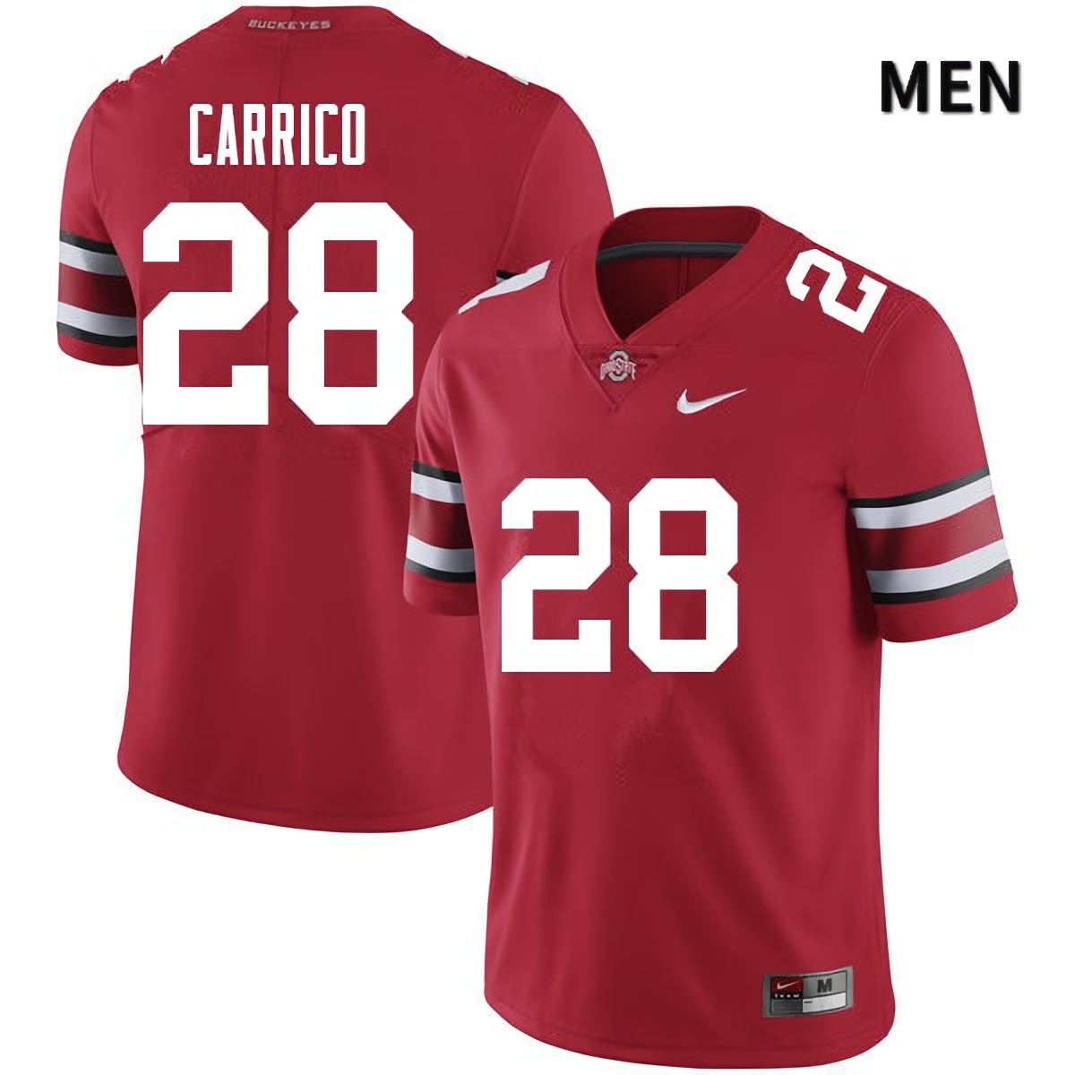 Reid Carrico Ohio State Buckeyes Men's NCAA #28 Red College Stitched Football Jersey PXC6556DU